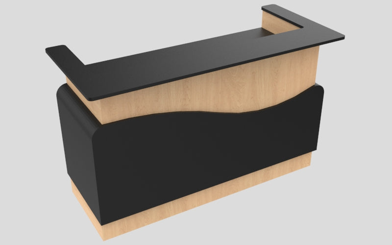 Sales Counter w/ Curved Back