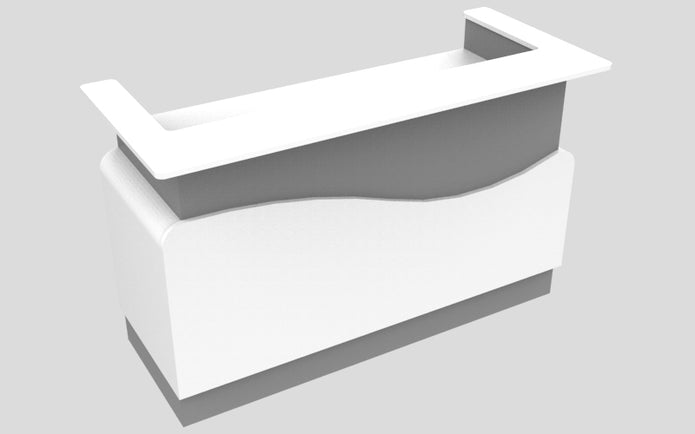Sales Counter w/ Curved Back