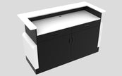 Sales Counter w/ Curved Back