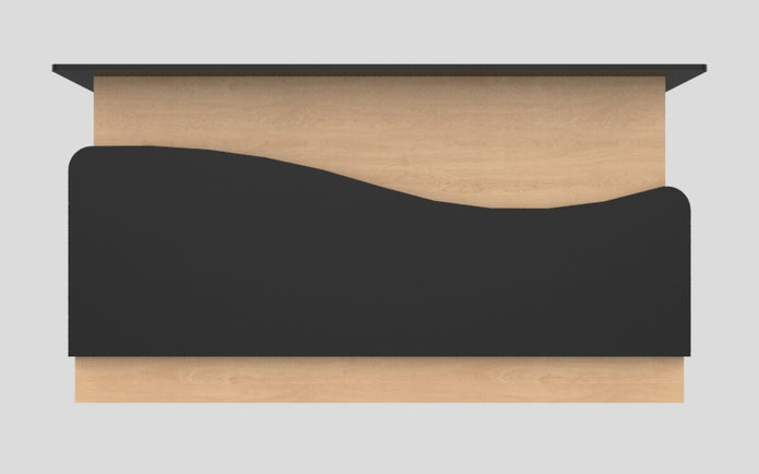 Sales Counter w/ Curved Back