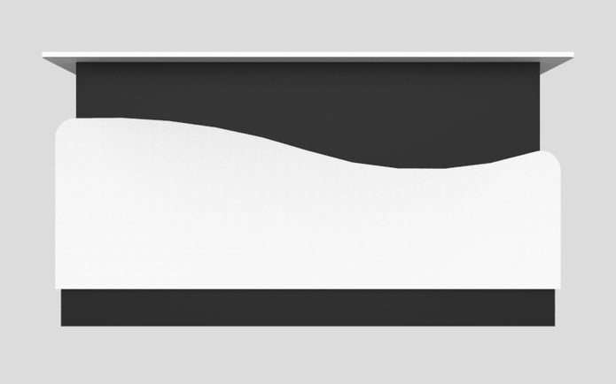 Sales Counter w/ Curved Back