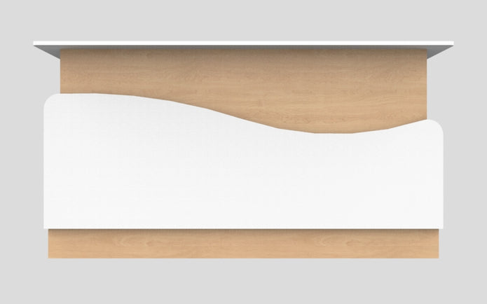 Sales Counter w/ Curved Back