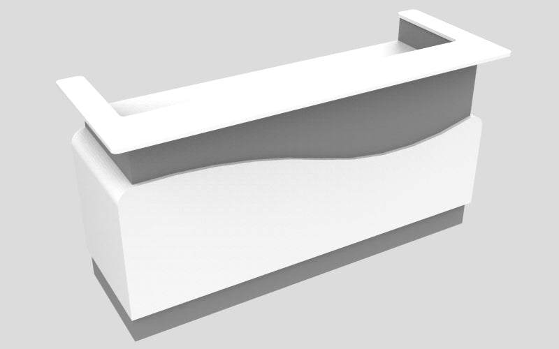 Sales Counter w/ Curved Back