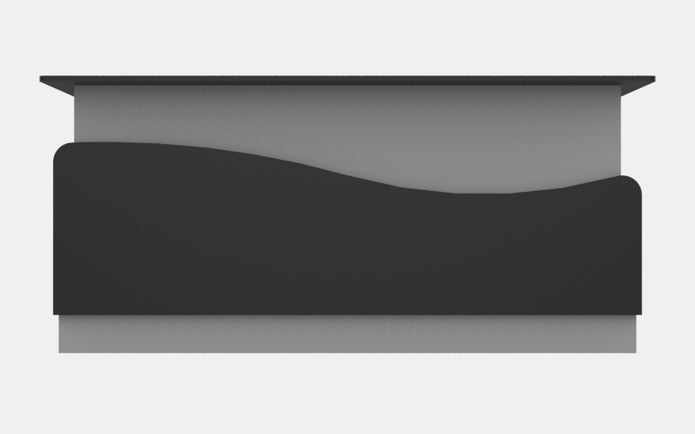 Sales Counter w/ Curved Back
