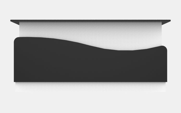 Sales Counter w/ Curved Back