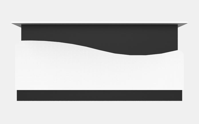 Sales Counter w/ Curved Back