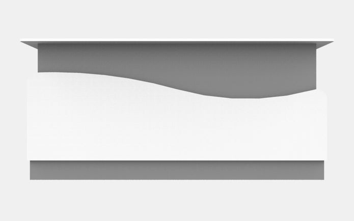 Sales Counter w/ Curved Back