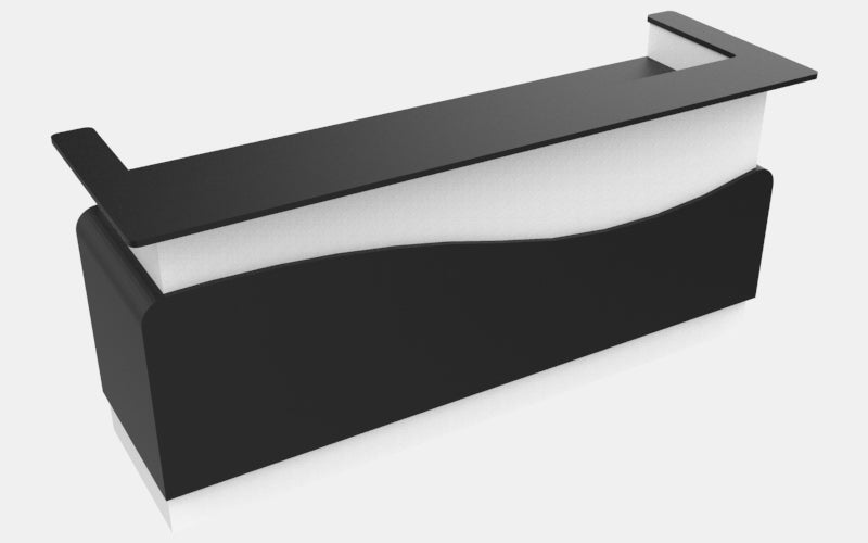 Sales Counter w/ Curved Back