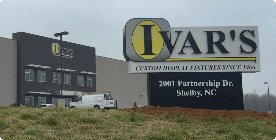 Image of the outside of Ivar's Shelby Warehouse