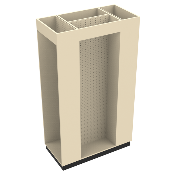 3 Sided Pegboard Unit