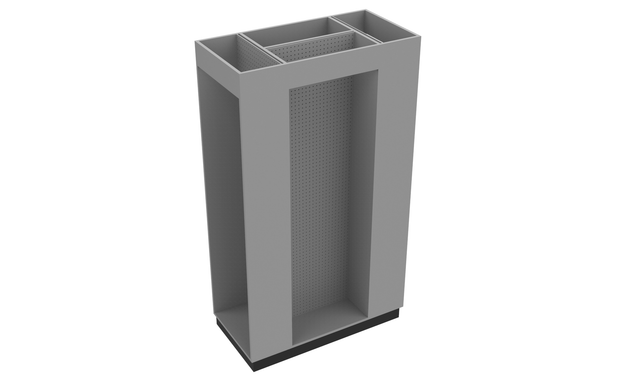3 Sided Pegboard Unit