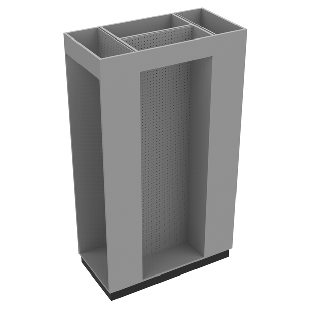 3 Sided Pegboard Unit