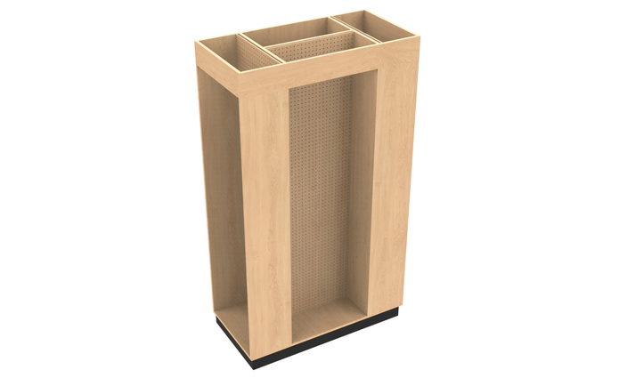 3 Sided Pegboard Unit