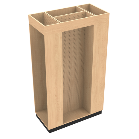 3 Sided Pegboard Unit