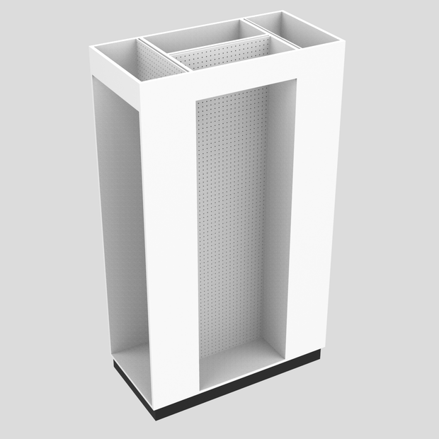 3 Sided Pegboard Unit