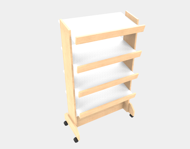 Slant Shelf Display