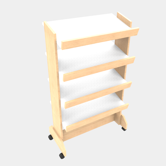 Slant Shelf Display
