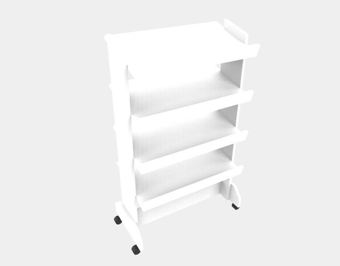 Slant Shelf Display