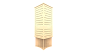 3 Sided Slatwall Table