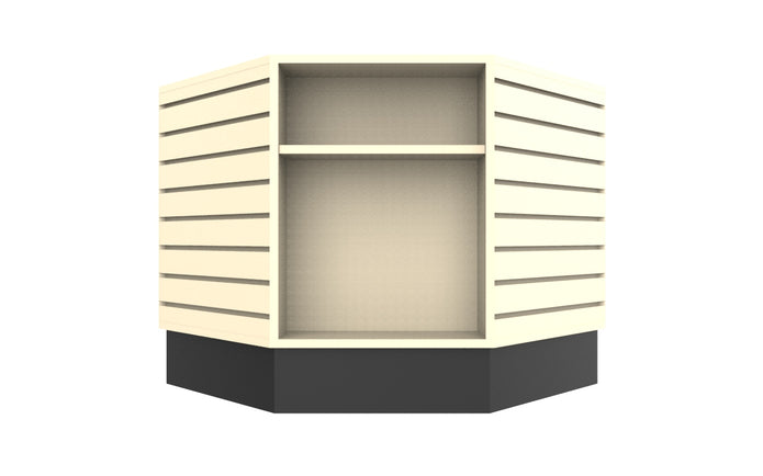 8 Sided Slatwall Table