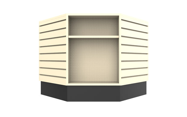 8 Sided Slatwall Table