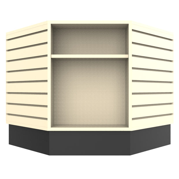 8 Sided Slatwall Table