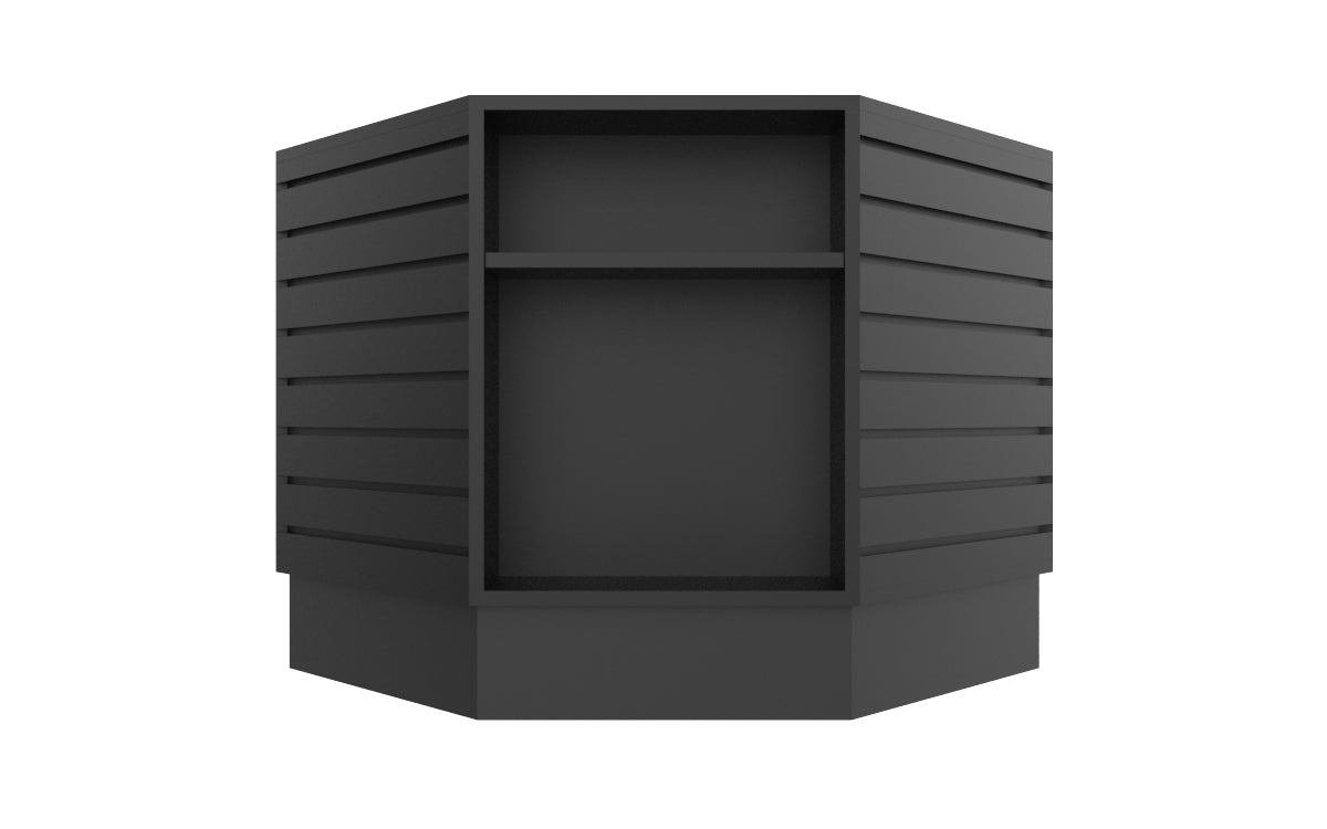 8 Sided Slatwall Table