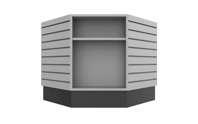 8 Sided Slatwall Table