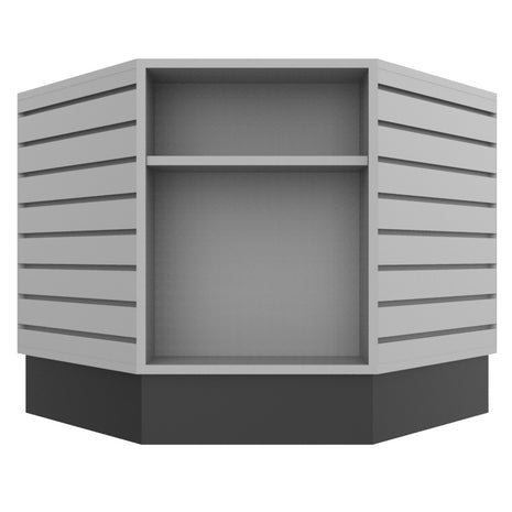8 Sided Slatwall Table