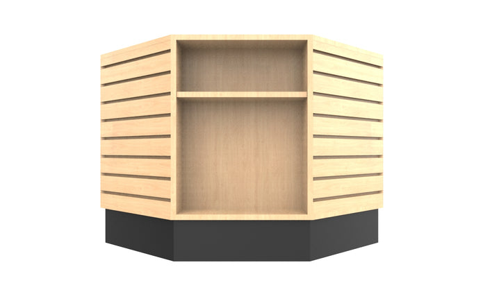 8 Sided Slatwall Table