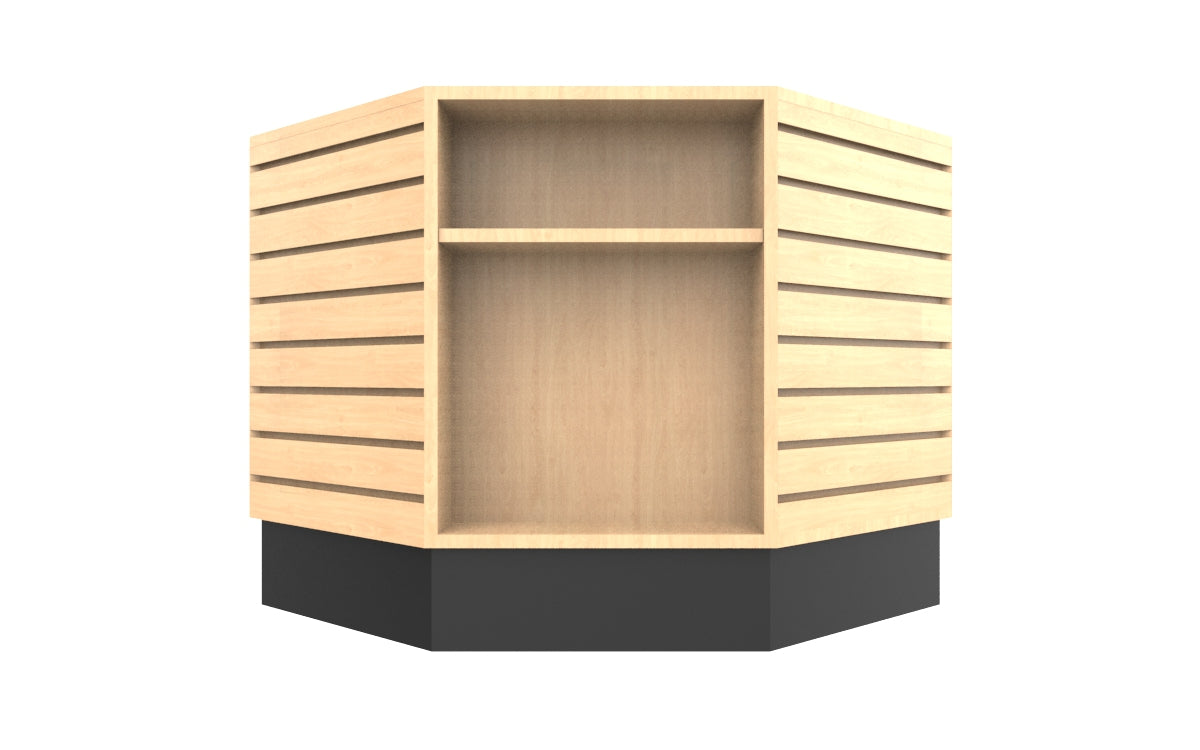 8 Sided Slatwall Table