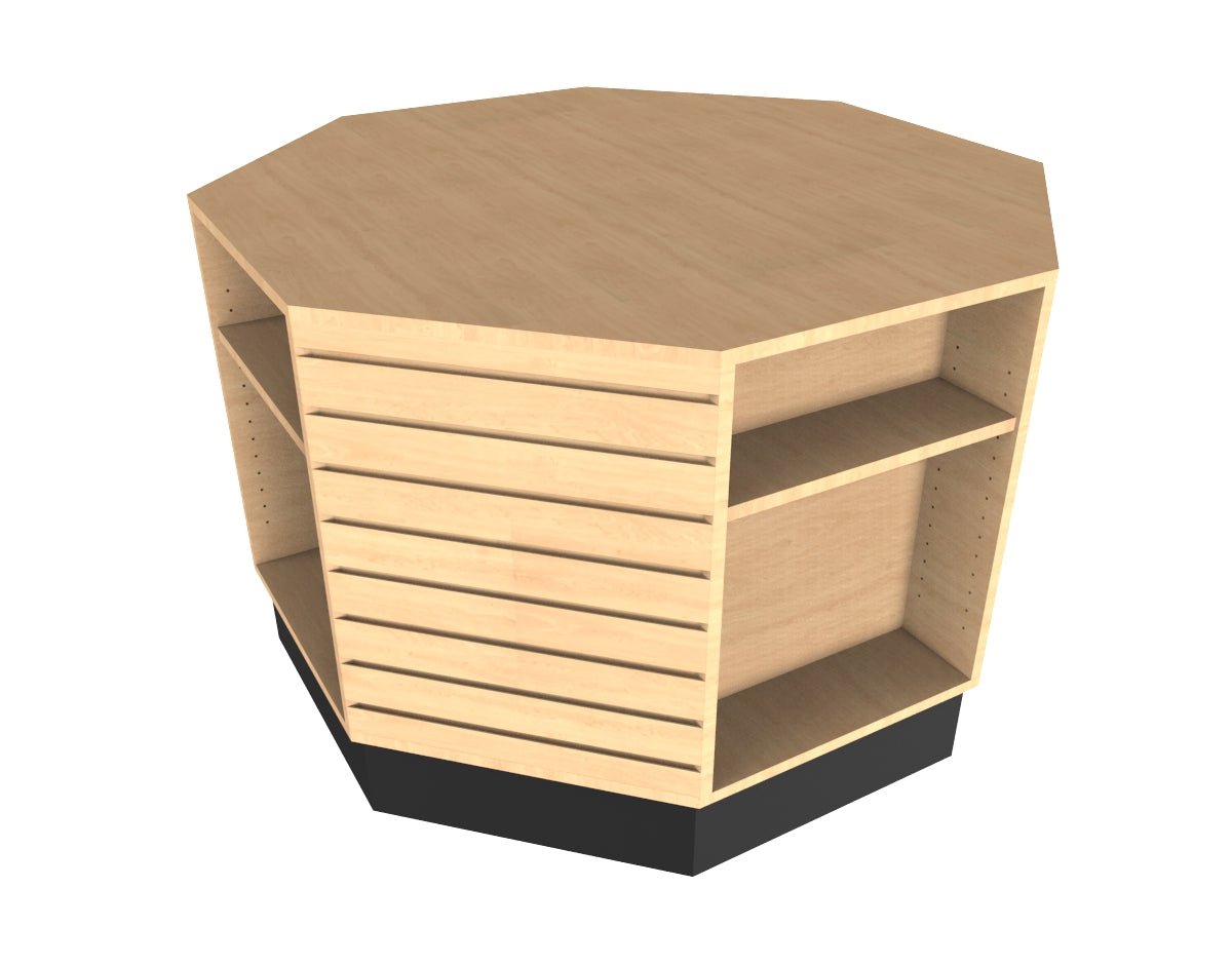 8 Sided Slatwall Table