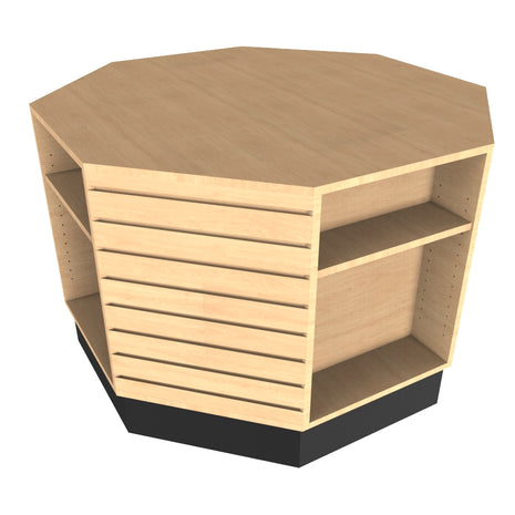 8 Sided Slatwall Table