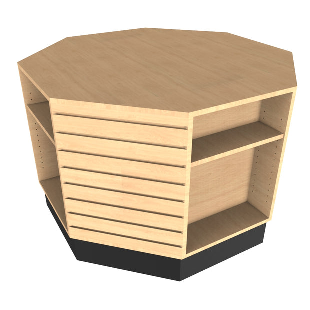 8 Sided Slatwall Table