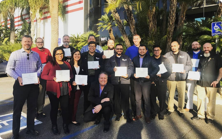 Showcase of Ivar's Employees completing certificate program