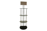 Contemporary Curved Glass Shelving Display