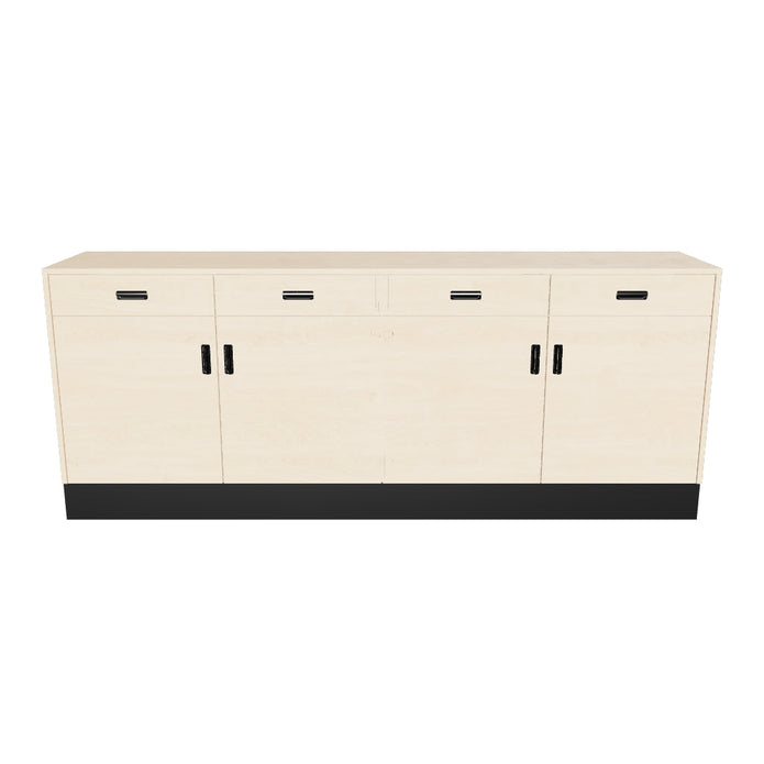 Deluxe Sales Counter w/ Flat Top & Slatwall