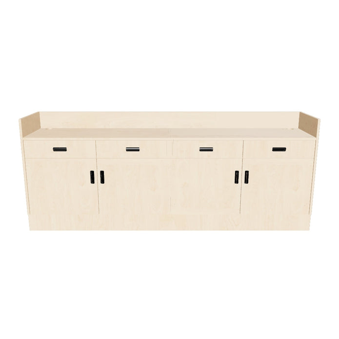 Deluxe Sales Counter w/ Recessed Top & Slatwall