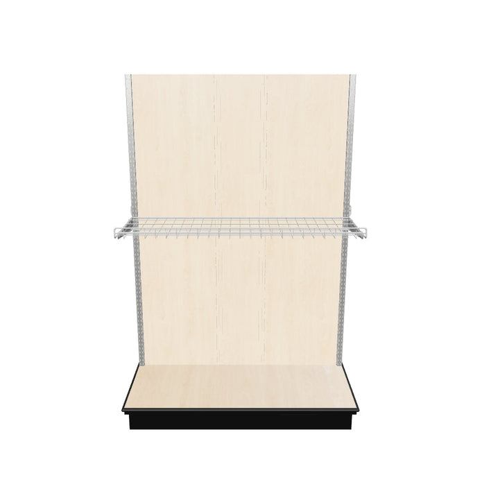 3 Sided End Cap w/Wire Shelves