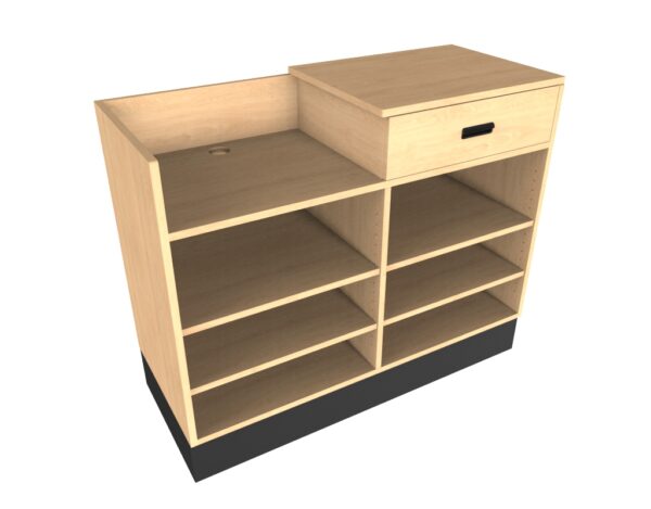 4’ Sales Counter with Register Bay