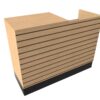 4’ Deluxe Sales Counter with Register Bay & Slatwall - Image 3