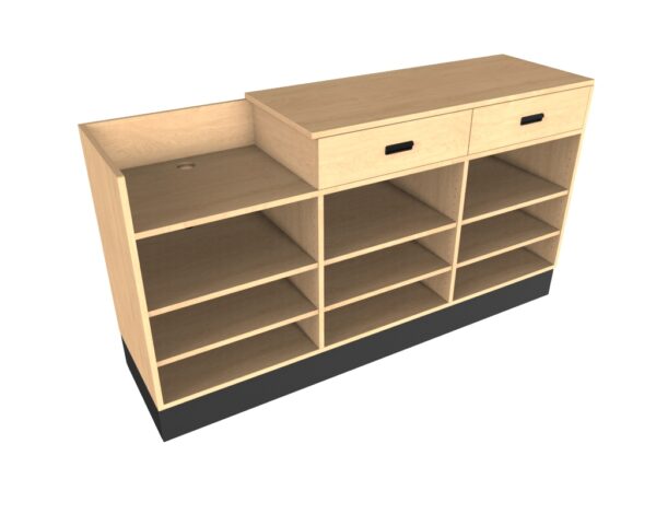 6’ Sales Counter with Register Bay