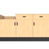 6’ Deluxe Sales Counter with Register Bay & Slatwall - Image 2