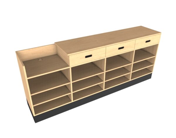 8’ Sales Counter with Register Bay