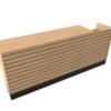 8’ Deluxe Sales Counter with Register Bay & Slatwall - Image 3