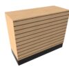 4’ Deluxe Sales Counter with Flat Top & Slatwall - Image 3