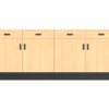 8’ Deluxe Sales Counter with Flat Top & Slatwall - Image 2