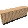 8’ Deluxe Sales Counter with Flat Top & Slatwall - Image 3