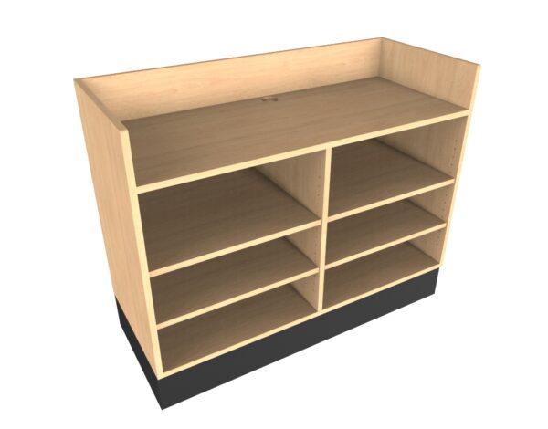 4’ Sales Counter with Recessed Top