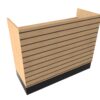 4’ Deluxe Sales Counter with Recessed Top & Slatwall - Image 3